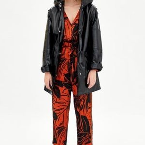 Zara Pleather rain coat 4341 003